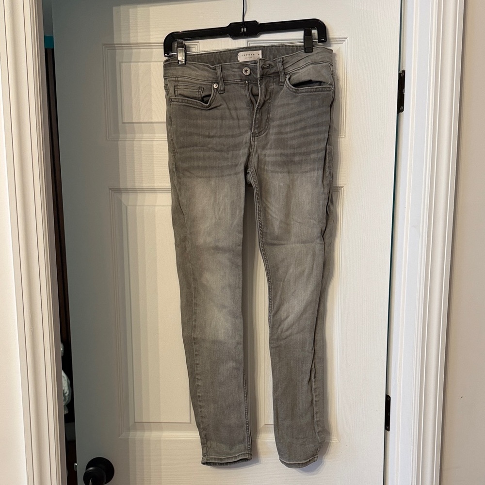 Topman Men's Gray Skinny Jeans
